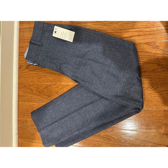 Tommy Hilfiger Boys size 12 dress pants Blue grey plaid NWT - Picture 1 of 6